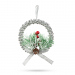 Decor de Craciun - coroana argintie - 10 cm