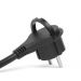 Ștecher cu clemă de plastic - cablu de 5 metri - 3 x 1,5 mm2 - negru
