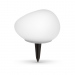 Lampa solara - forma pietricele - sticla mata - 165 x 142 x 115 mm - LED alb cald