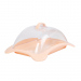 Cutie suport branza - plastic - piersic - 16 x 12,5 x 7,1 cm