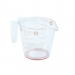 Pahar de măsură - 250 ml - plastic - piersic - 14 x 7,7 x 8,8 cm