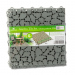 Paviment pentru gradină - model piatră - plastic - 29 x 29 cm - gri - 4 buc/pachet