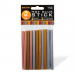Baton termoadeziv -7 x 100 mm - coloare metalică - 10 buc/pachet