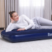 Saltea gonflabilă - single, velour - albastru - 185 x 76 x 22 cm