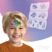 Model Mozaic Face Painter - dinozaur - SUV - 3 piese / pachet Tytoo