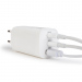 Încarcător telefon / laptop USB + USB Type-C PD45W cu incarcare rapida - alb