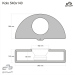 Carcasa subwoofer Fit-Box OBGL.KOLO.02, roata rezerva 54x14cm