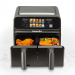 Friteuza cu aer - Airfryer - XXL - 230V - 2200W - cos dublu, display tactil color - 4+4 L