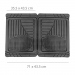 Covorașe auto universale ajustabile groase și aderente – 72 x 47 cm / 71 x 43,5 cm PVC – negru