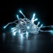 Șir de lumini alb-rece pentru Crăciun - 50 LED-uri - 5 m - 8 programe