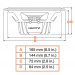 Difuzoare auto Hertz Dieci DCX 165.3, set coaxial 2 căi, 165mm, 60W RMS, 4Ω, 2 difuzoare
