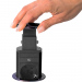 Distribuitor electric ascuns - 3 prize - negru lucios - Delight