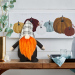 Elf scandinav - 34 cm - portocaliu