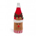 Suport sticle de băutură de Crăciun - Ren 3D - poliester - 27 x 12 cm