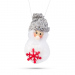 Decor de brad - om de zăpadă - poliester - 10 cm - 4 buc
