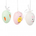 Decor de Paște - set ouă - 3 tipuri - 6 cm - 6 buc/pachet