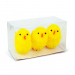 Decor de Paște - set pui - galben - 6,7 x 5 cm - 3 buc/pachet