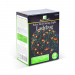 Șir lumină solară cu LED - buburuze - 2,4 m - 25 LED - alb cald