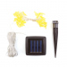 Șir lumină solară - fluture - 2,4 m - 25 LED-uri alb cald