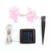Șir lumină solară - floare - 2,4 m - 25 LED-uri alb cald