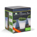 Ghiveci solar - 4 LED-uri alb rece - 16,5 x 19 cm