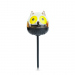 Lampă solară LED - bufniță - alb rece - verde - 150 x 50 x 50 mm