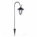 Lampa solară LED - felinar - 80 cm - negru - alb rece