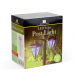 Lampă solară LED - felinar - 137 cm - negru - alb rece