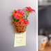 Decor din plante artificiale - magnetic - modele variate - 7 x 4,7 x 4,7 cm