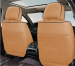 Huse auto premium 5 locuri Carguard Deluxe piele ecologică perforată și textil - maro caramel