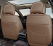 Huse auto premium 5 locuri Carguard Deluxe piele ecologică perforată - maro deschis - crem