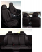 Huse auto premium 5 locuri Carguard Deluxe piele ecologică perforată - negru
