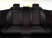 Huse auto premium 5 locuri Carguard Deluxe piele ecologică perforată - negru