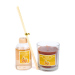Set lumânare parfumată și odorizant cu bețe - turtă dulce - 120 g + 100 ml