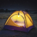 Lampa solară suspendată, formă bec, USB-C, 100 lumeni, 400 mAh