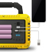 Lampă multifuncțională de mână cu panou solar, USB-C, 6 moduri de iluminare, 8 LED-uri, 3600 mAh