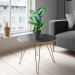 Plantă artificială decorativă - Frunză de zebră verde/alb - 34 x 9 cm