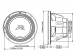 Subwoofer 30 cm (12′′) – (2Ω + 2Ω), 750W RMS ALPINE R2-W12D2