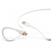 Cablu de date Type-C / USB-A, 1 m, 2,4A, 12W, alb, cu înveliș siliconic