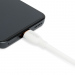 Cablu de date Type-C / USB-A, 1 m, 2,4A, 12W, alb, cu înveliș siliconic