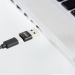 Adaptor Type-C / USB-A, 2,4A, 5V, negru, compact