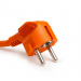 Cablu prelungitor de rețea tip oscilant – 20 m, 3 x 1,5 mm², portocaliu