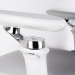 Scaun de birou ergonomic cu brațe reglabile, tetieră și suport pentru picioare, gri