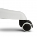Scaun de birou ergonomic cu brațe rabatabile, alb/albastru, 58 x 48 / 50 x 50 cm