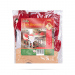 Set decorațiuni de scaun Crăciun – model Doamna Crăciun – 50 x 55 cm – roșu/alb