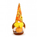 Figurină decorativă de toamnă – Moș cu dovleac – 35 cm – 2 modele