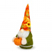 Figurină decorativă de toamnă – Moș cu dovleac – 35 cm – 2 modele