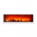 Șemineu decorativ LED cu efect de flacără – alb – pe baterii / USB – 60 x 10 x 20 cm