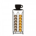 Suport metalic pentru capsule de cafea – 28 capsule Nespresso – 125 x 115 x 340 mm – negru mat