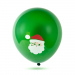 Set baloane de Crăciun – roșu, alb, verde – cu motive festive – 10 bucăți / pachet